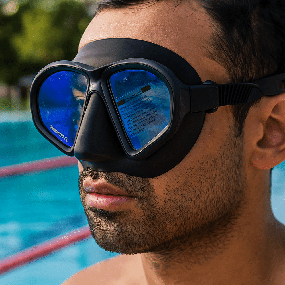 Snorkel Set - 強化ガラスフリーダイビングマスク折りたたみ式シュノーケルJ型ダイビングマスクシュノーケリングセット低容量曇り止めシュノーケルセットダイビング
