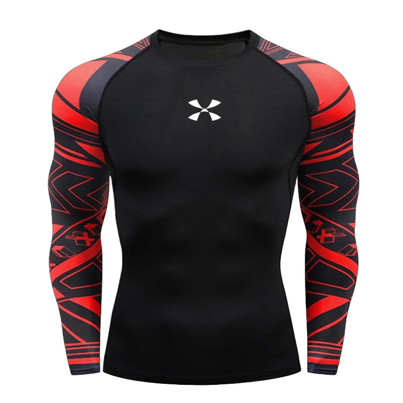 Rash Guard - コーディ・ルンディン製、メンズ用コンプレッション・ジムウェア、スイムTシャツ、卸売、スリムフィット、ラッシュガード、コンプレッションTシャツ。