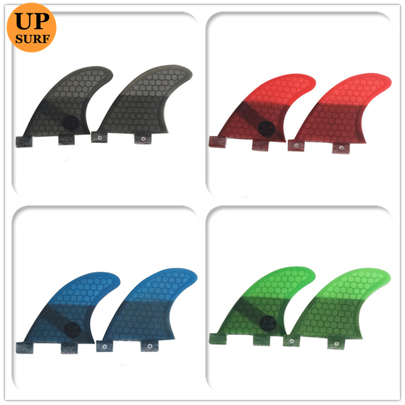 Swim Fins - UPSURF FCS フィンツインフィンサーフボードフィン GL グラスファイバーハニカムマルチカラー Padel