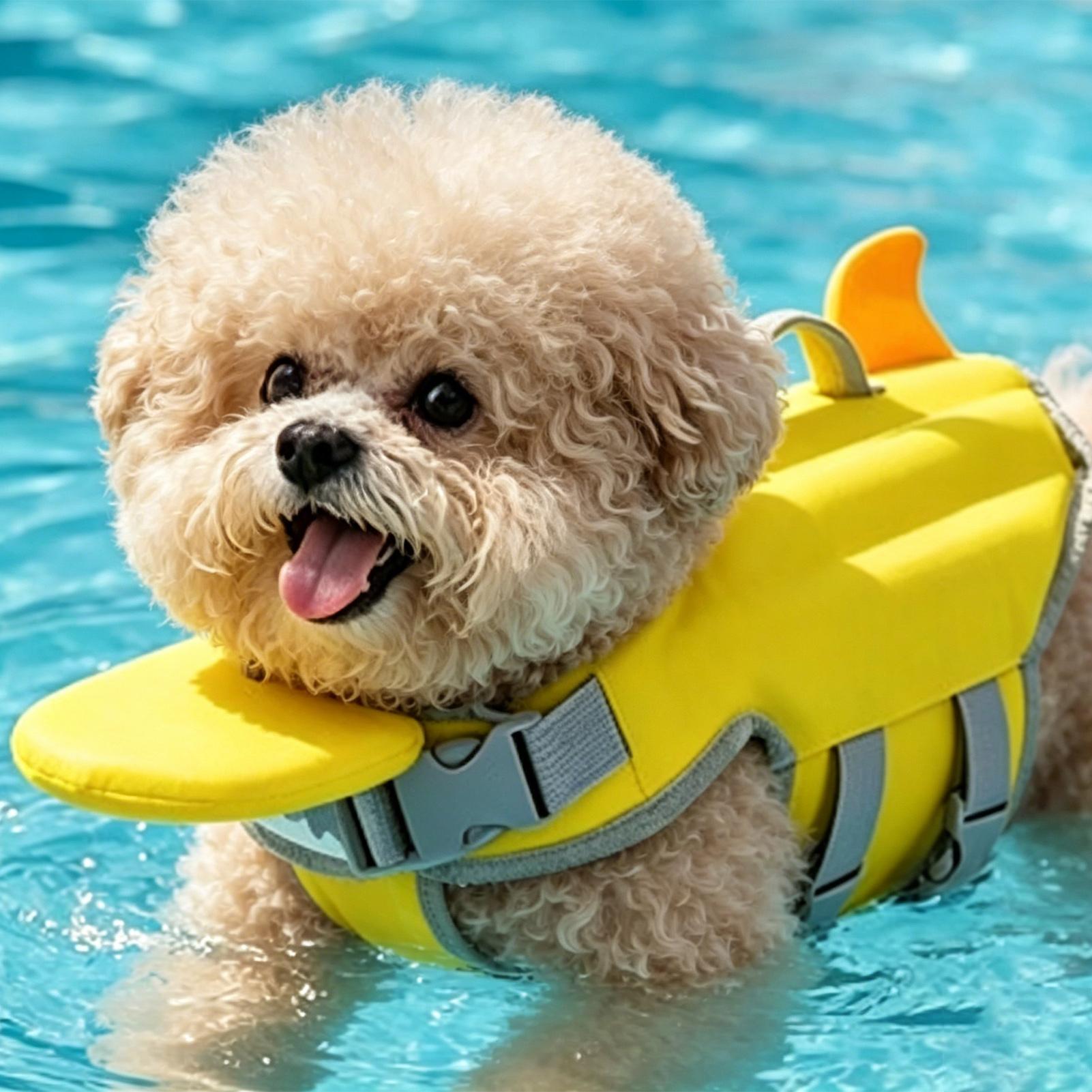 子犬、小型犬、中型犬用ペットプール、屋外用救命胴衣、救助ハン - Life Jacket のレビューと価格