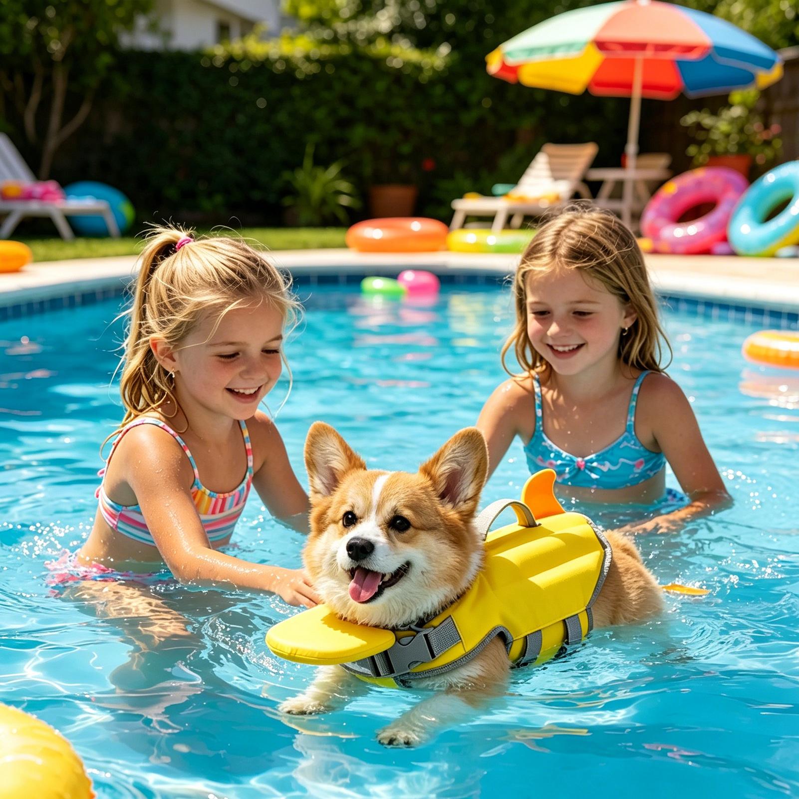 子犬、小型犬、中型犬用ペットプール、屋外用救命胴衣、救助ハン - Life Jacket のレビューと価格