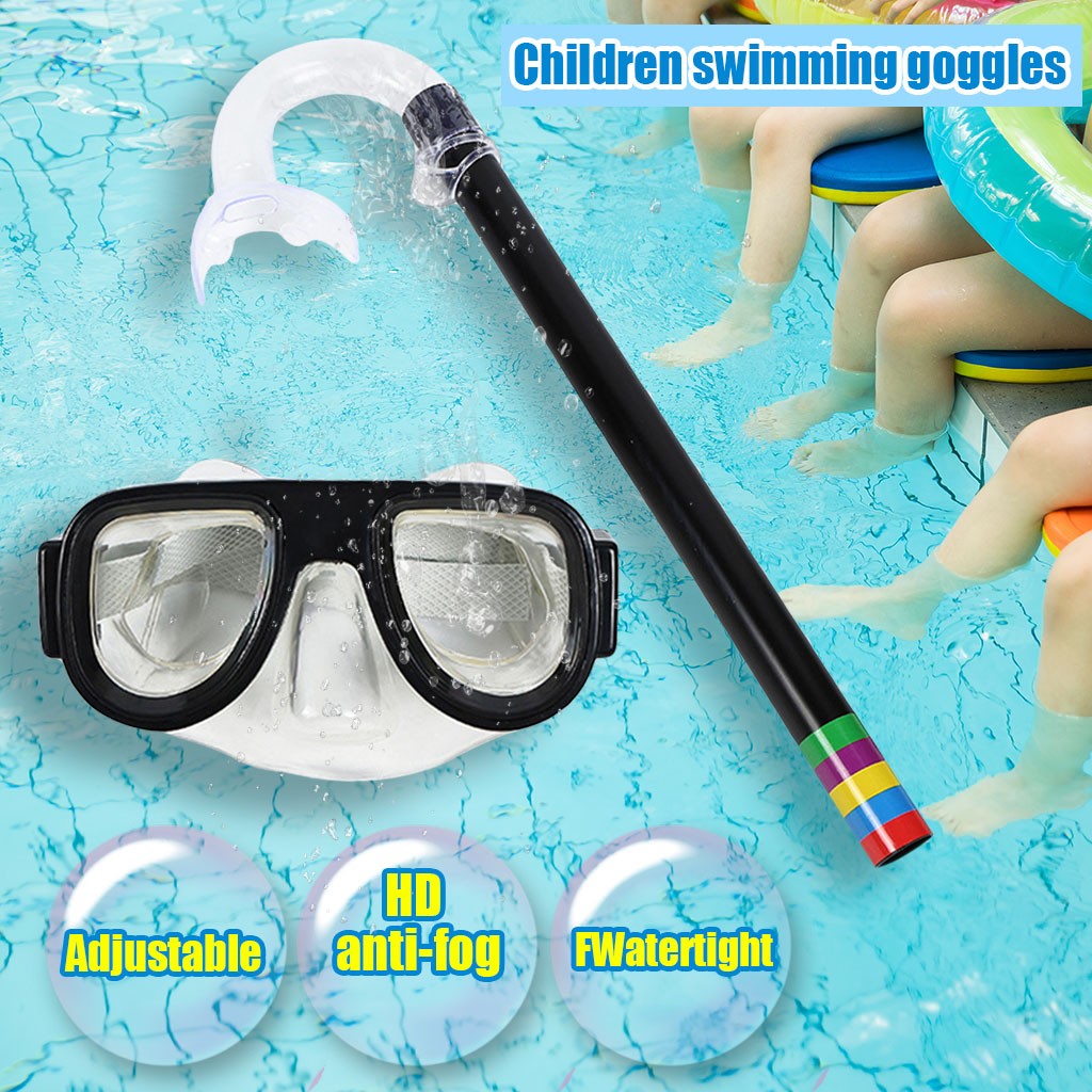 夏子供ダイビングゴーグルマスク呼吸チューブ水中水泳メガネバン - Snorkel Set のレビューと価格