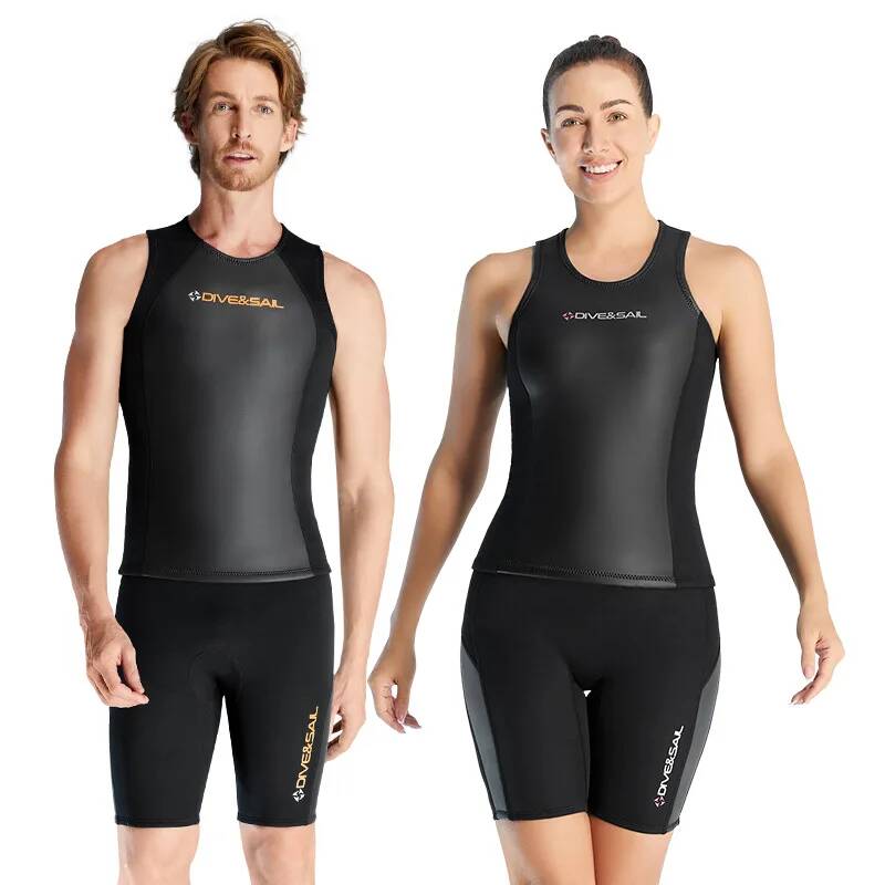 男女兼用 2mm レザーネオプレン ウェットスーツベスト メ - Wetsuit Men のレビューと価格