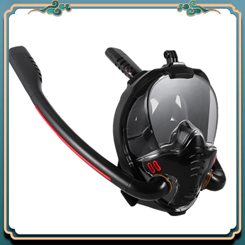 最新のシュノーケリングマスクダブルチューブシリコンダイビング - Diving Mask のレビューと価格