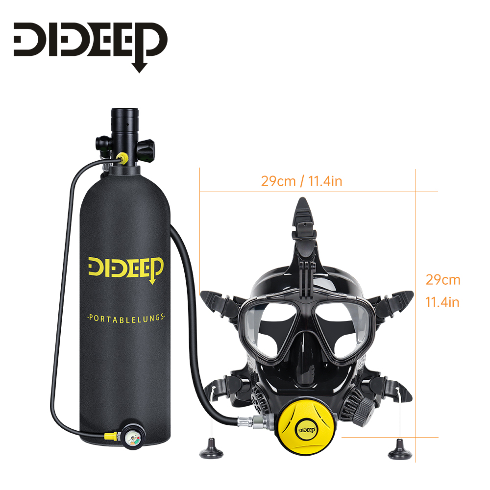 DIDEEP CE DOT 1L水中10-20分使用可能 ポ - Diving Mask のレビューと価格