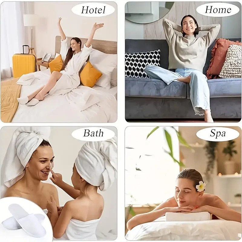 20/50個入り 高級ホテル・スパ用スリッパ - 滑り止め、 - Flippers Swimming のレビューと価格