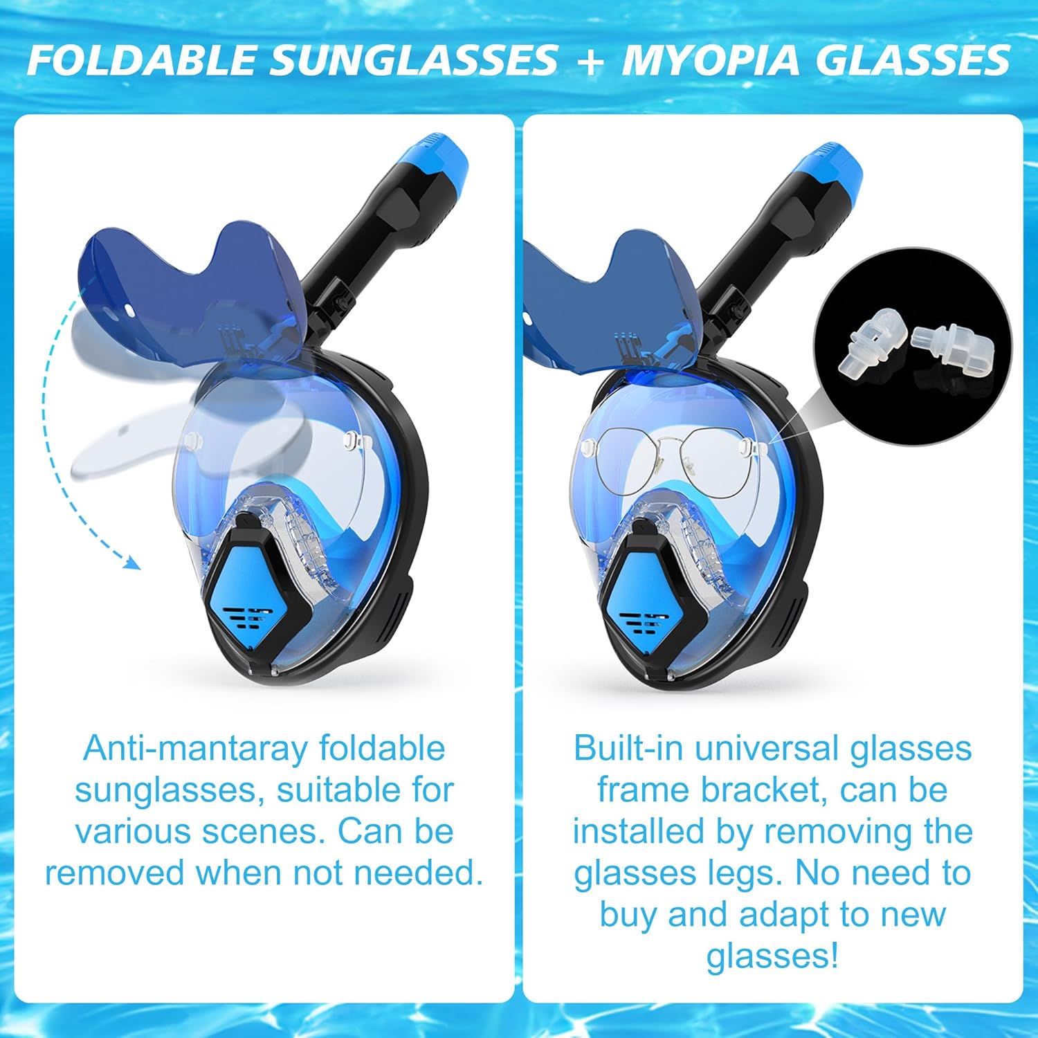 デビルフィッシュ フルフェイスシュノーケルマスク 大人用、ド - Snorkel Set のレビューと価格