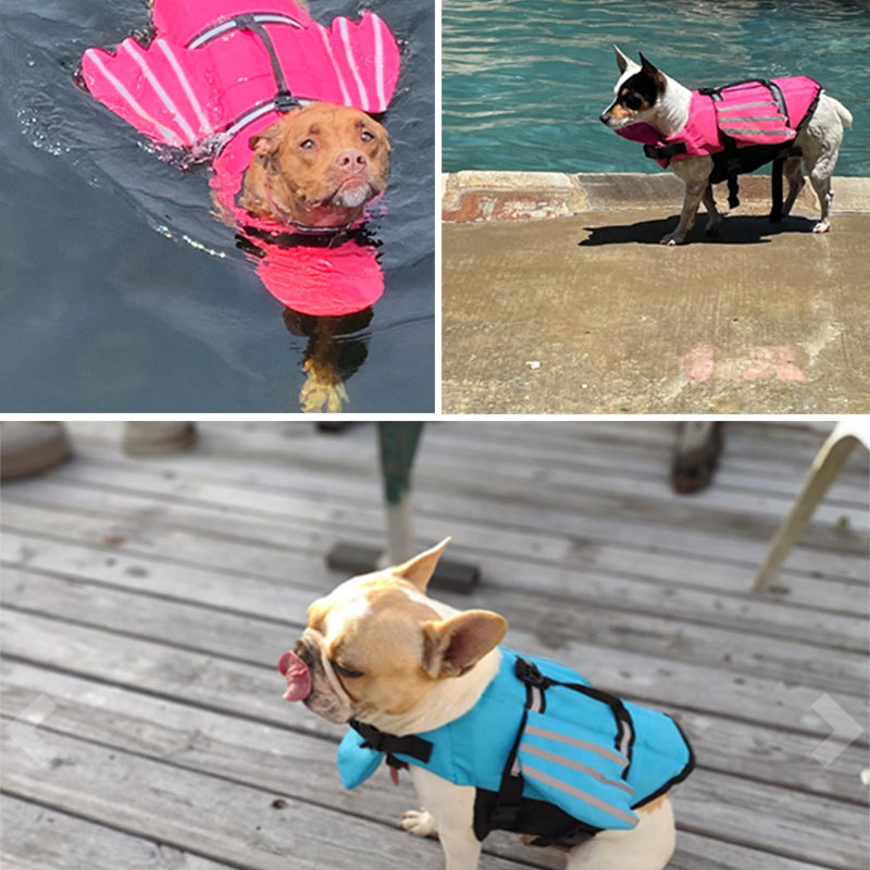 犬用ライフジャケット 反射調整可能 夏用 大型犬 水着 安全 - Life Jacket のレビューと価格
