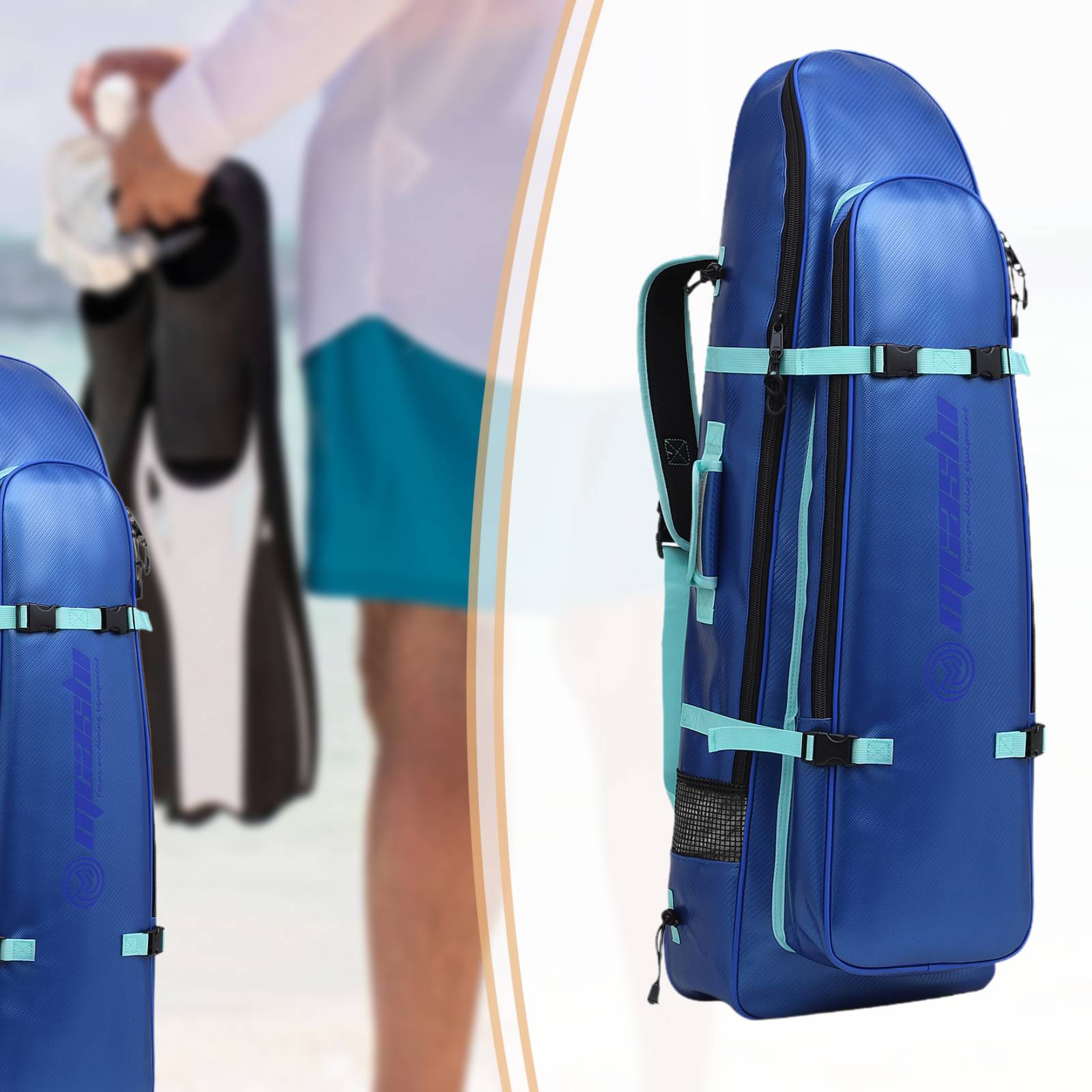 ロングフィンバッグ ポータブルスキューバダイビングバックパッ - Snorkeling Gear のレビューと価格